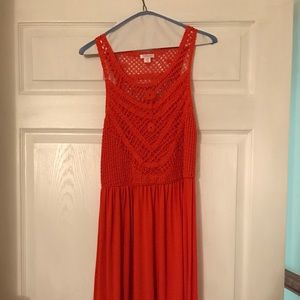 Orange maxi dress from target!